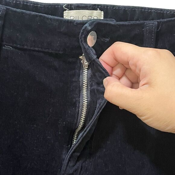 Anthropologie Pilcro Corduroy Pants Women’s 32 Navy High Rise Skinny Fall Casual - Picture 8 of 13